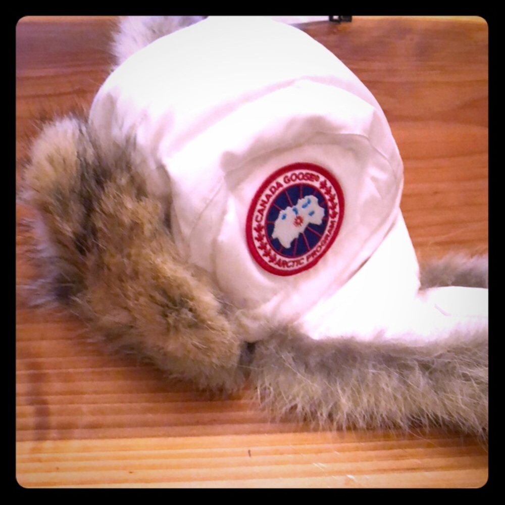 Canada Goose aviator hat.